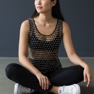 ✨ Beaded Sheer Contemporary Top | Delicate & Ethereal | One Size ✨